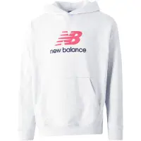 New Balance Athletics French Terry Logo Hoodie - Grey - S