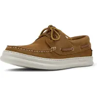 Camper for man. K101073-005 Runner Four Leather Moccasins light brown (40), Flat, Laces, Casual