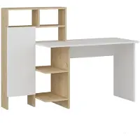 Skye Decor Työpöytä Bugra, tammi/valkoinen