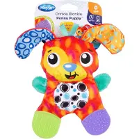 Playgro Crinkle Blankie Penny Puppy Aktivointilelu