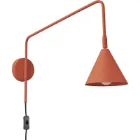 Sollux Nox seinävalaisin E14 61cm punainen okra