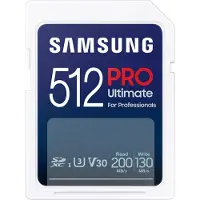 Samsung MB-SY512S, 512 GB, SDXC, UHS-I, 200 MB/s, 130 MB/s, Class 3 (U3) (MB-SY512S/WW)