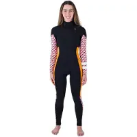 Hurley Plus Printed 4/3 Mm Naisten Pitkähihainen Neopreenipuku Vetoketjulla Rinnassa