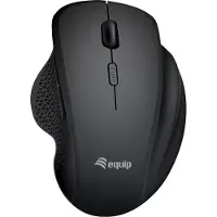 Equip 245121, Oikeakätinen, Optinen, RF Wireless + Bluetooth, 1600 DPI, Musta