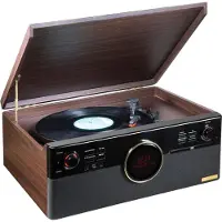 Technaxx TX-137 Audio levysoitin hihnavetoisena Musta - Puu (4850)