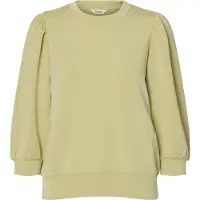 Selected Slwtenny 3/4 Sweat Top Noos - Green - XS