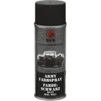 MFH - Max Fuchs MFH Army Spray Paint 400ml (Color: Black Matte)