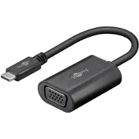 Pro USB-C VGA Adapter, Black, 0.2 m (38531)