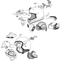 Arai Tour-x4 Kypärän Ilmanvaihtosarja