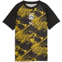 Puma Bvb Borussia Dortmund 25/26 Ennen Ottelua Juniori Lyhythihainen T-pait