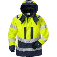 Fristads High vis Airtech kuoritakki naisten lk 3 4518 GTT Huomiokeltainen/Laivastonsininen 2XL
