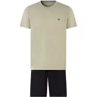 Emporio Armani Lyhyt pyjama harmaa / musta