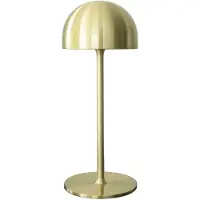 Sirius LED-akkukäyttöinen pöytävalaisin Tim, messinkivärinen, korkeus 30 cm, IP54 Tim, Olohuone/ruokailutila, Metalli, Moderni