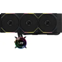 Lian Li Hydroshift II LCD-C 360TL, 360mm AIO-nestejäähdytysratkaisu prosessorille, musta
