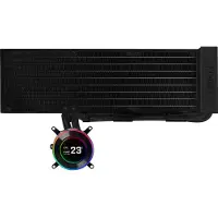 Lian Li Hydroshift II LCD-C 360N, 360mm AIO-nestejäähdytysratkaisu prosessorille, musta