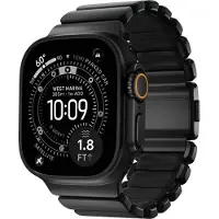 Nomad Watch 44/45/4649mm Stratos Band Black Titanium - Black FKM