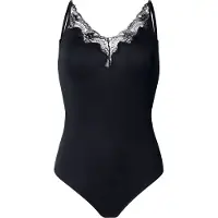 Pieces Pclili Sl Lace Bodystocking Noos - Black - S