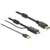 DeLOCK – HDMI to DisplayPort cable 4K 30 Hz 2 m (85964)
