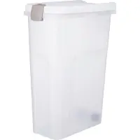 Trixie - Barrel for Dry Feed, Litter & More White 40 L - Koirat - Ruokailupaikat ja juoma-automaatit - Koiran ruokintatarvikkeet