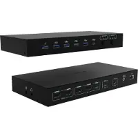 ITEC C31KVMDOCKPDPRO, Langallinen, USB 3.2 Gen 1 (3.1 Gen 1) Type-C, 92 W, 3,5 mm, 10,100,1000 Mbit/s, Musta