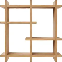 House Nordic Dora - Wall Shelf, Oak Veneer, Natural, 40X12X40 Cm - 12X40X40CM