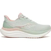 Saucony Women's Triumph 23 Gray Pink SS26 Shoes, Size 38 - EUR