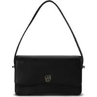 BOSS B-Icon Olkalaukku Nahka 25 cm Musta