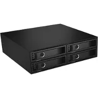 Icy Box – IB-2242SSK, 13,3 cm (5.25"), Tallennusaseman alusta, Musta, 2.5", SATA II, SATA III, Alumiini