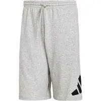 Adidas Urheiluhousut 'Essentials' meleerattu harmaa / musta
