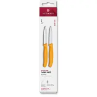Victorinox Swiss Classic kuorimaveitsi 8 cm 2-pakkaus, keltainen