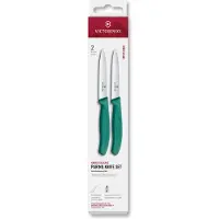 Victorinox Swiss Classic kuorimaveitsisetti 10cm 2-pakkaus, vihreä