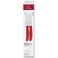 Victorinox Swiss Classic kuorimaveitsi 10 cm 2-pakkaus, punainen