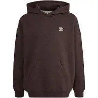 Adidas Collegepaita 'Loose Fleece Hoodie' suklaa / valkoinen