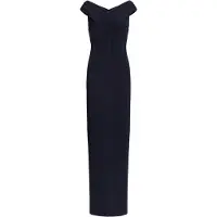 Ralph Lauren Plshd Crepe-Gown - Navy - 46