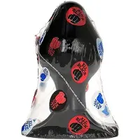 All Black Vinyl Anal Plug 16 cm