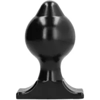 All Black Vinyl Anal Plug 17 cm