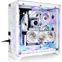 Thermaltake CTE E600 MX, Midi Tower, PC, Valkoinen, ATX, EATX, mikro ATX, Mini-ITX, SPCC, Karkaistu lasi, 16,6 cm (CA-1Y3-00M6WN-00)