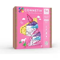 Connetix Magneettiset Rakennuspalikat Glitter Yksisarvinen 56 Osaa