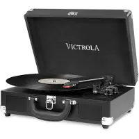 Victrola Kannettava levysoitin Bluetoothilla ja sisäänrakennetuilla kaiuttimilla