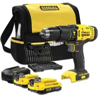 Stanley Iskupora / ruuvinväännin SFMCD711DSA-QW; 18V; 2x2,0 Ah akku