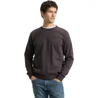 Tom Tailor Printed Crew Neck Sweater - Grey - XXL
