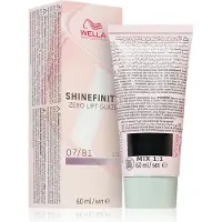 Wella Shinefinity Zero Lift Glaze hiusten puolikestoväri sävy 07/81 - Smoky Opal 60 ml