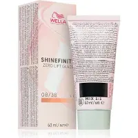 Wella Shinefinity Zero Lift Glaze hiusten puolikestoväri sävy 08/38 - Honey Latte 60 ml