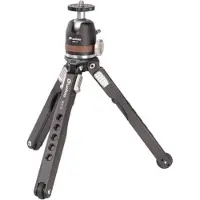 Leofoto Folding Aluminum Mini Tripod MT03 + MBH-19
