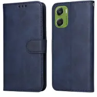 SKALO Motorola Moto G06 4G PU-nahka Lompakkokotelo - Sininen
