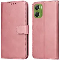 SKALO Motorola Moto G06 4G PU-nahka Lompakkokotelo - Pinkki