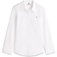 Tommy Hilfiger Pusero 'Regular Fit Flag Embroidery' valkoinen