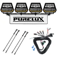 Purelux Lisävalo Panther 5 - Pyöreä / 15 cm / 90W / Ref. 12.5, 6 kpl - Täydellinen setti (WRC)