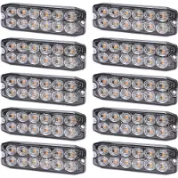 Purelux Varoitusvalo / Tasovilkku Strobe Ultra Slim - 12/24V / 15W / 111 mm, 10 kpl