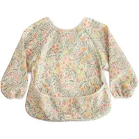 Mushie Long Sleeve Bib ruokalappu Pastel Blooms 6-24m 1 kpl